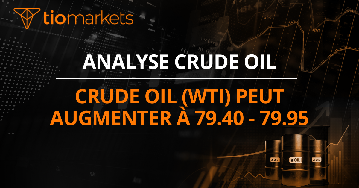 Crude Oil (WTI) peut augmenter à 79.40 - 79.95
