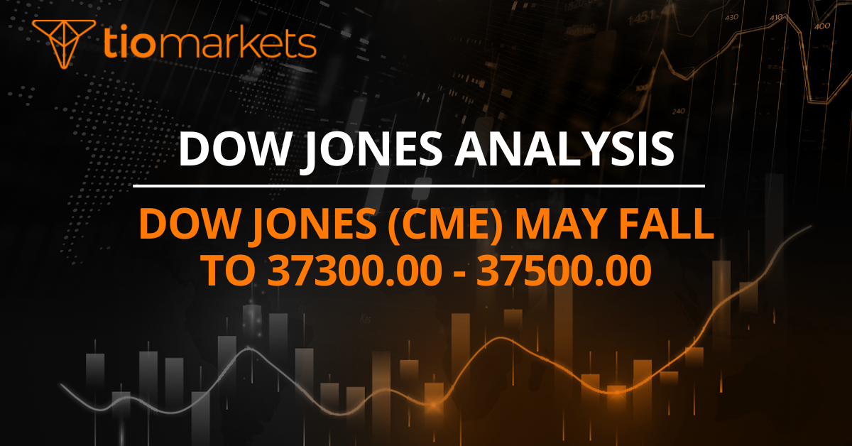 Dow Jones (CME) may fall to 37300.00 - 37500.00