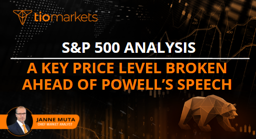 S P 500 technical analysis | A key price level broken ahead of Powell's speech